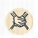 Icon representing helping hands or a support symbol